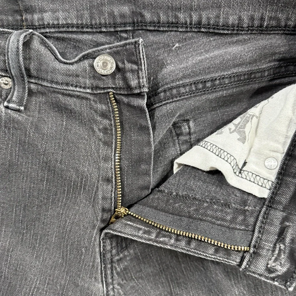 Levis 514 Straight Fit Jeans‎ Men's Size W29 L30 Black Denim Stretch Cotton